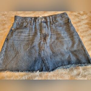 Madewell Classic Blue Denim Skirt